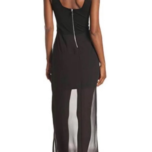 NWT Vince Camuto Chiffon Overlay Tank Dress back zipper - Picture 4 of 9